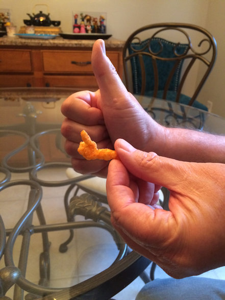 Thanks to my dad for being my hand model!