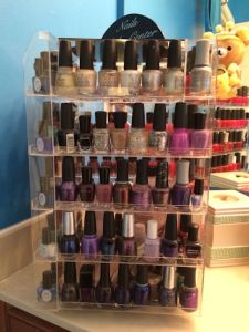 White and purple section